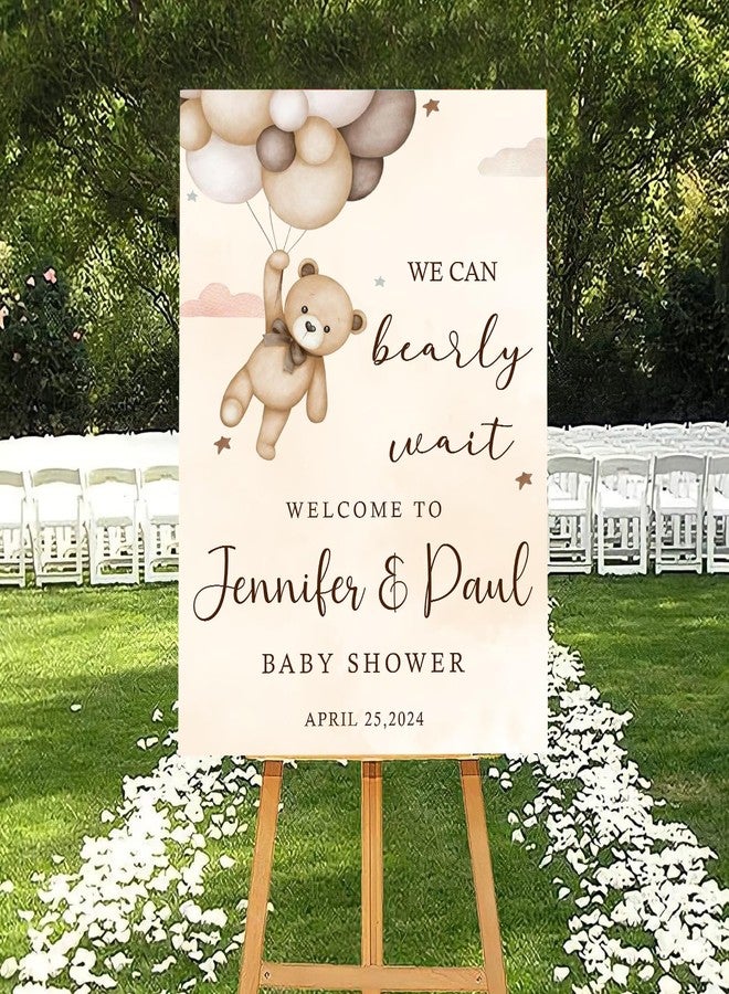Theme My Party Customised Baby Shower Welcome Sign Board - Personalised Baby Shower Signage for Decorations - Image 2